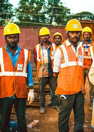 Construction site in India 1