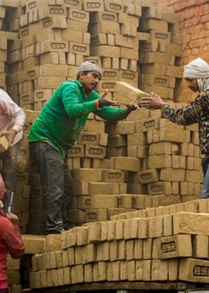 Construction site in India 2
