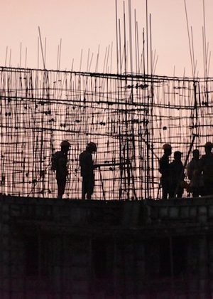 Construction site in India 4