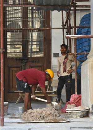 Construction site in India 5