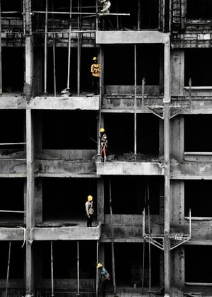 Construction site in India 19