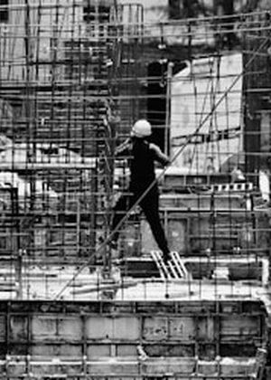 Construction site in India 20